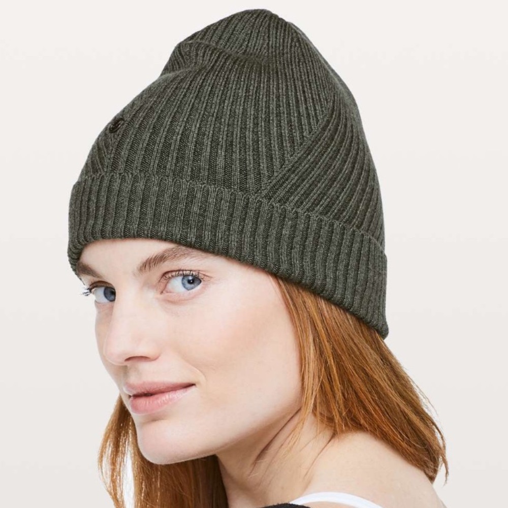 Lululemon Olive Green Knit Beanie